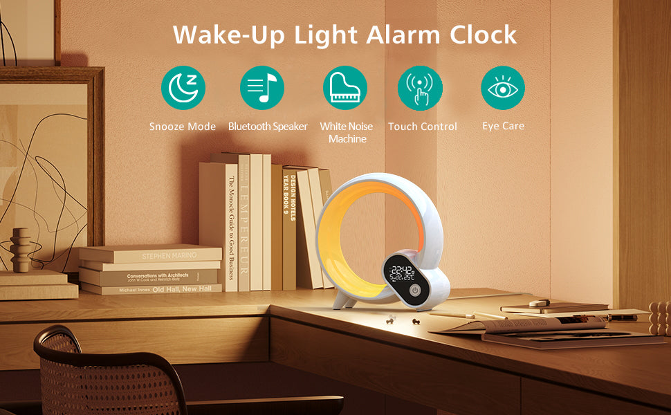 Stylish Wake Up Light with Natural Sounds