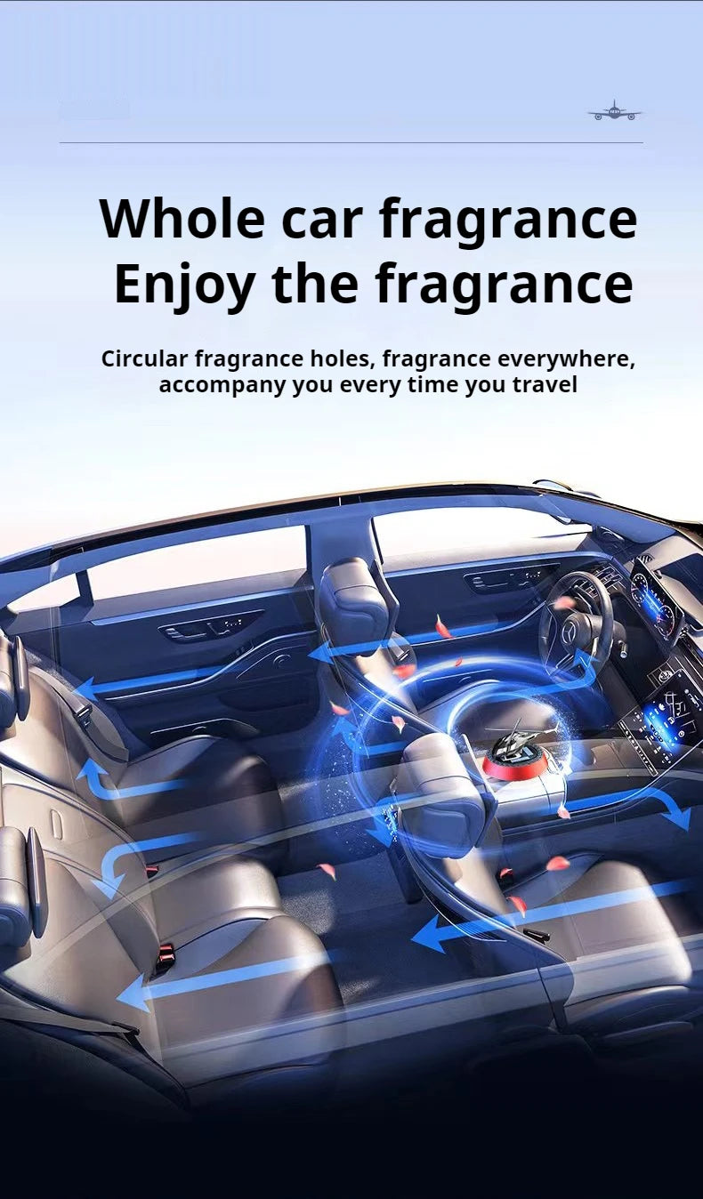 Solar Fragrance Car Air Freshener Helicopter