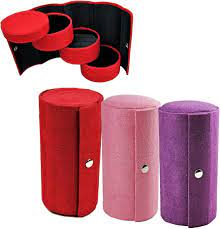 Schellen 3 Layers Portable Rotating Jewellery Box